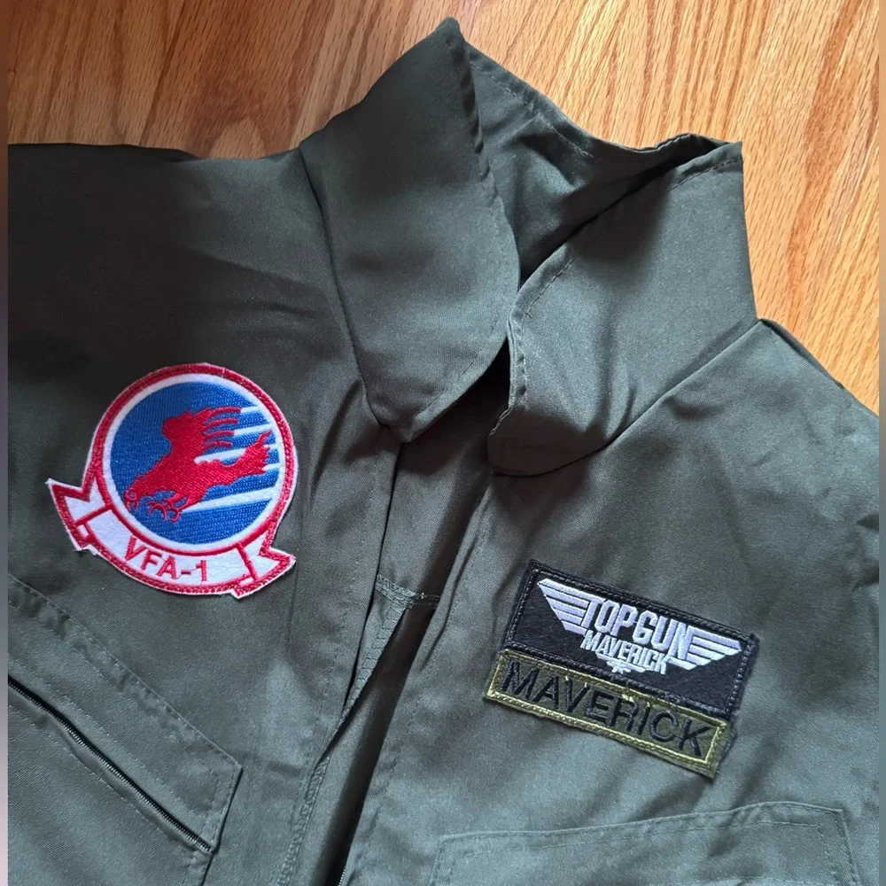 Top gun Halloween costume with hat - Picture 2 of 9